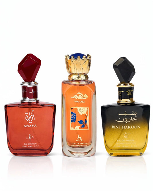 Set 3 Parfumuri Orientale de Dama - Anaya + Waham + Bint Haroon