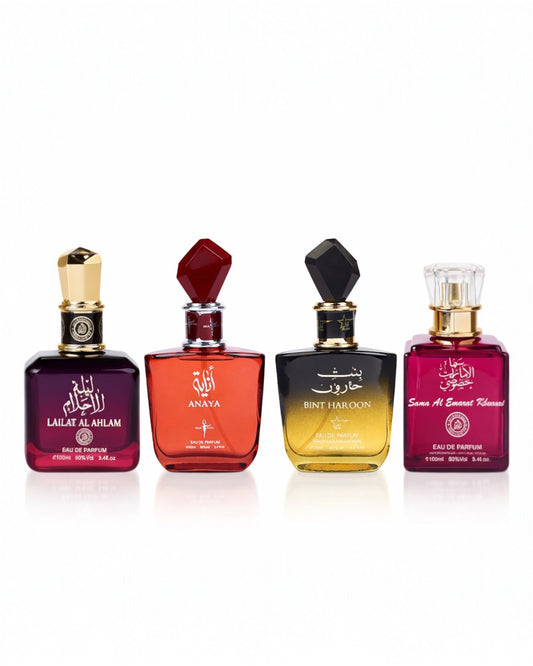 Set 4 Parfumuri Orientale De Dama - Lailat al Ahlam + Anaya + Bint Haroon + Sama Emarat