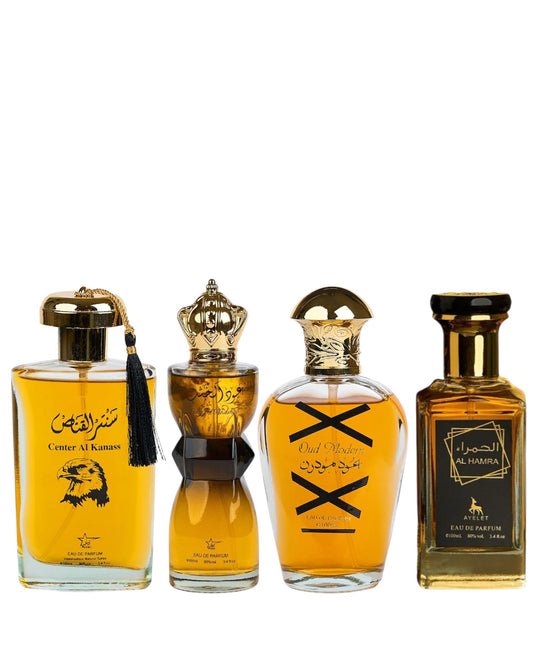 Set 4 Parfumuri Orientale De Barbati - Center al Khannas + Oud al Khashab + Oud Modern + Al Hamra
