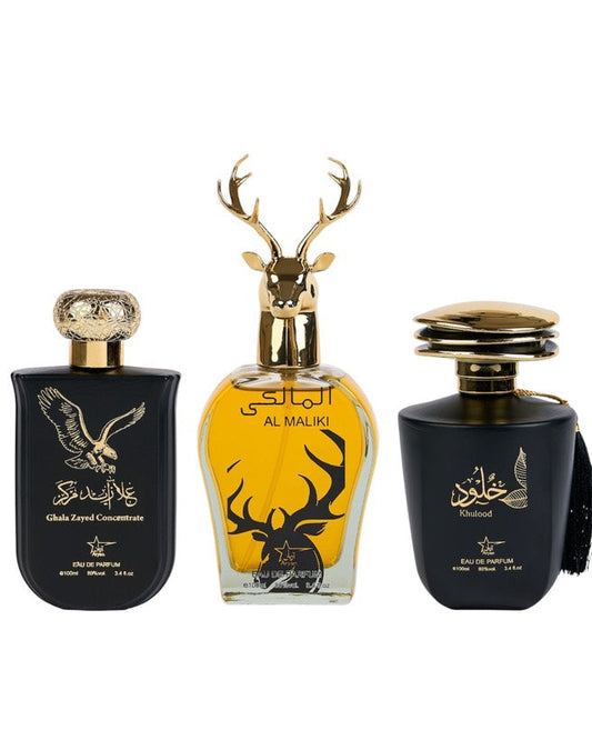 Set 3 Parfumuri Orientale De Barbati - Ghala Zayed Concentrate + Al Maliki + Khulood