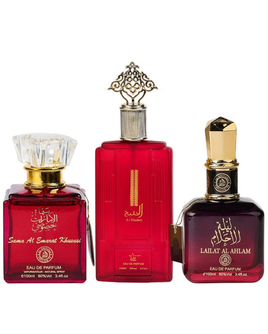 Set 3 Parfumuri Orientale De Dama - Sama Al Emarat + Al Khaleej + Lailat Al Ahlam