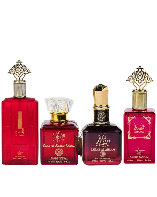Set 4 Parfumuri Orientale De Dama - Al Khaleej + Sama Al Emarat + Lailat Al Ahlam + Lamast