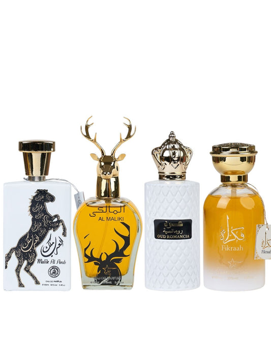 Set 4 Parfumuri Orientale De Barbati - Malik al Arab + Al Maliki +Oud Romancia + Fikrah