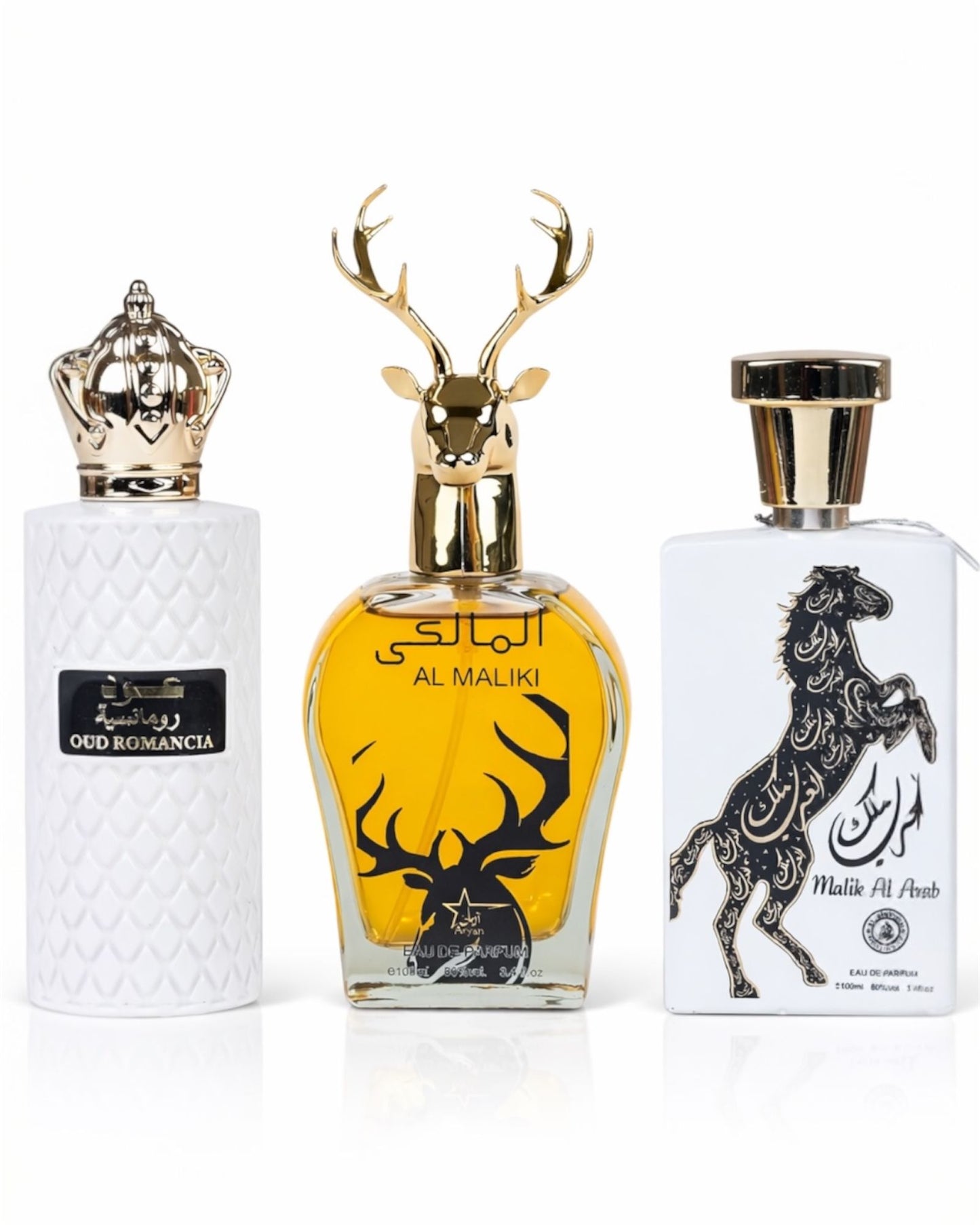 Set 3 Parfumuri Orientale De Barbati - Oud Romancia + Maliki + Malik al Arab