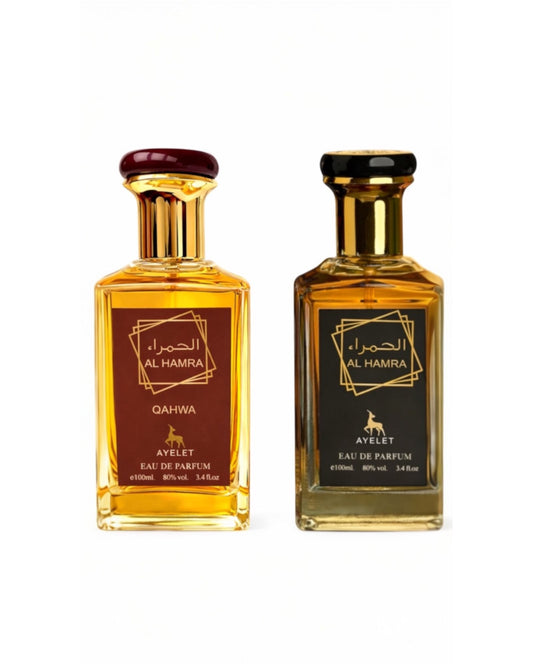 Set 2 Parfumuri Orientale (Dama + Barbat) - Al Hamra + Al Hamra Qahwa