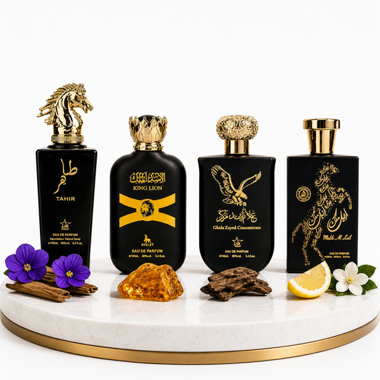 Set 4 Parfumuri Orientale Barbat 100ML - Tahir + King Lion + Ghala Zayed + Malik Al Lail
