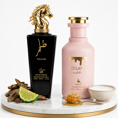 Set 2 Parfumuri Orientale (1x Barbat + 1x Dama) 100ML - Tahir + Eclat