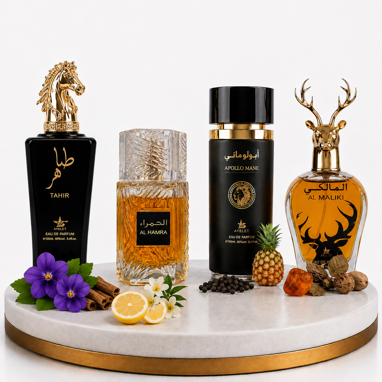 Set 4 Parfumuri Orientale Barbati 100ML - Tahir + Al Hamra + Apollo Mane + Al Maliki