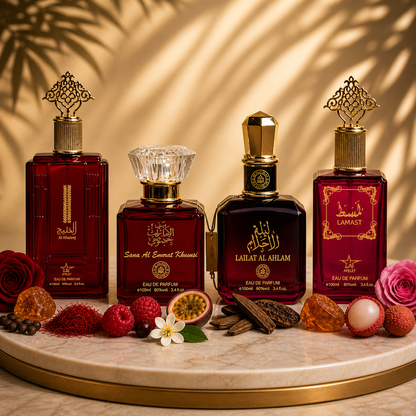 Set 4 Parfumuri Orientale De Dama - Al Khaleej + Sama Al Emarat + Lailat Al Ahlam + Lamast