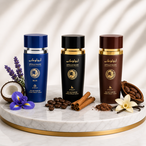 Set 3 Parfumuri Orientale Barbati 100ML - Apolo Black + Apollo Blue + Apollo Brown