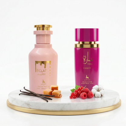 Set 2 Parfumuri Orientale Dama 100ML - Eclat + Sara Candy