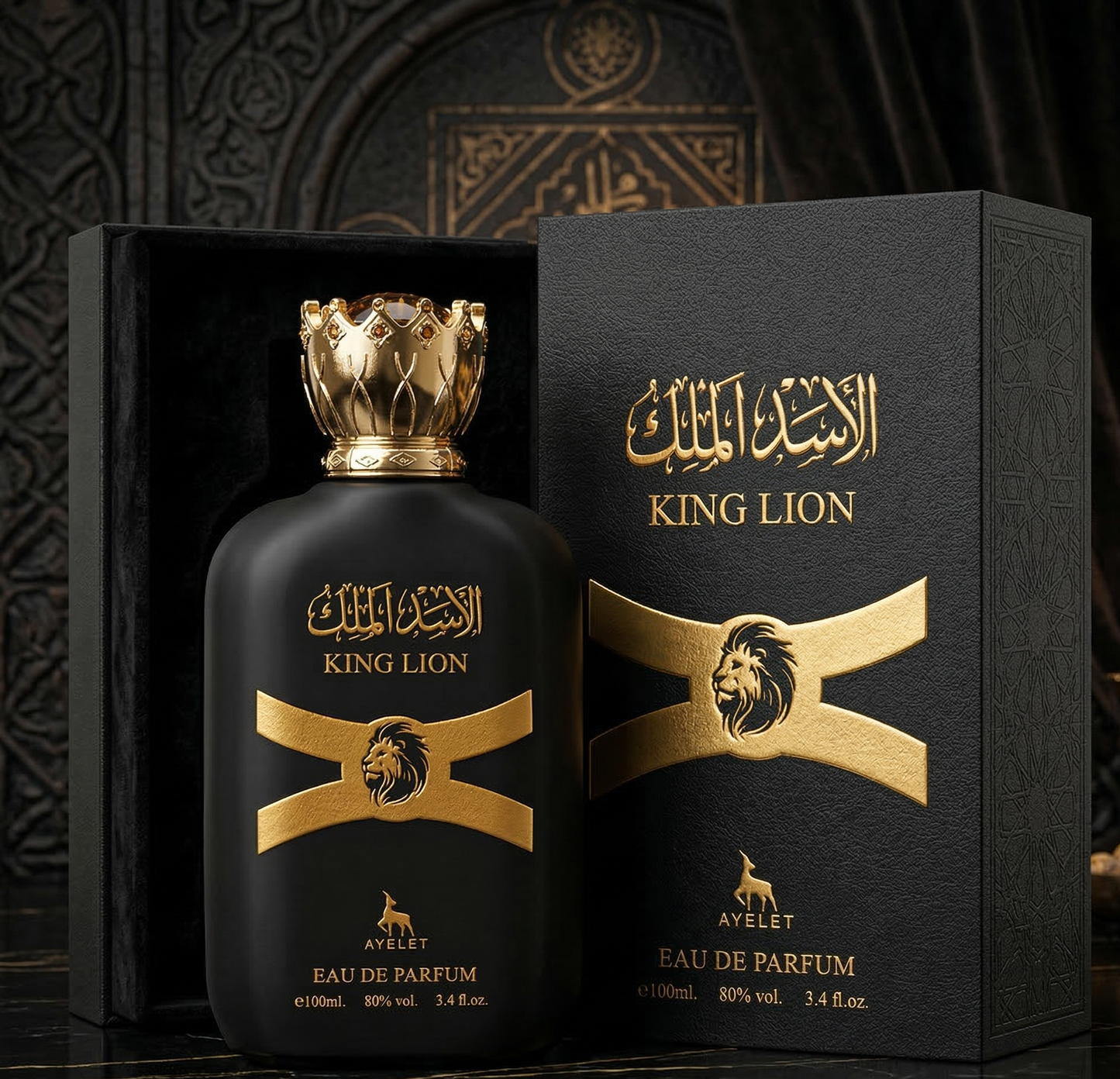 Set 4 Parfumuri Orientale Barbatesti 100ML - Wajud + Al Hamra Royal + King Lion + Maliki