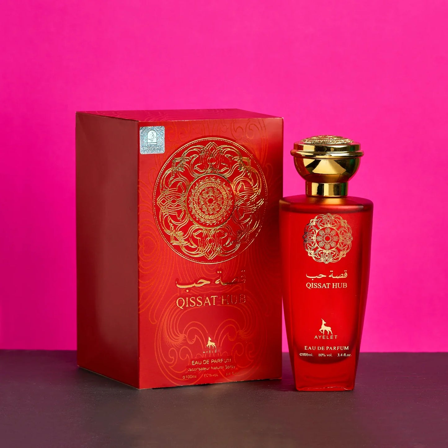 Set 4 Parfumuri Orientale De Dama - Lamast + Ser Al Fakhama + Ser Al Abdiah +Qissat Hub Red