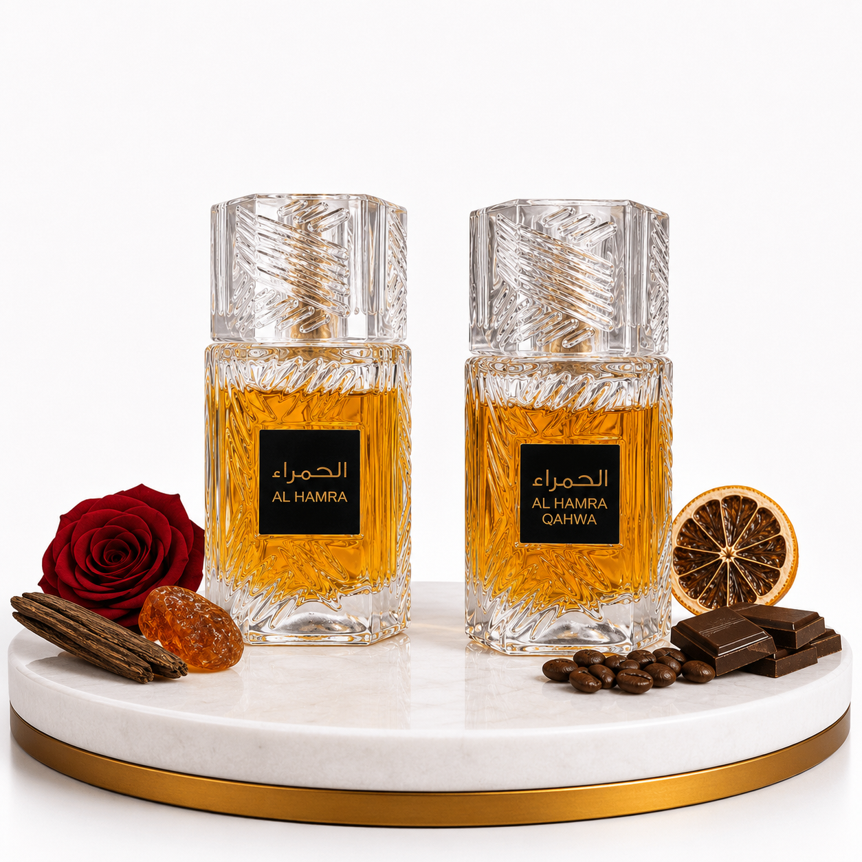 Set 2 Parfumuri Orientale (Dama + Barbat) 100 ML - Al Hamra + Al Hamra Qahwa