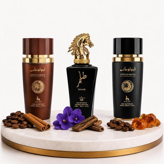 Set 3 Parfumuri Orientale Barbati 100ML - Apolo Black + Tahir + Apollo Brown