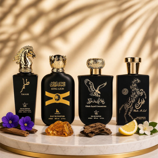 Set 4 Parfumuri Orientale Barbat 100ML - Tahir + King Lion + Ghala Zayed + Malik Al Lail