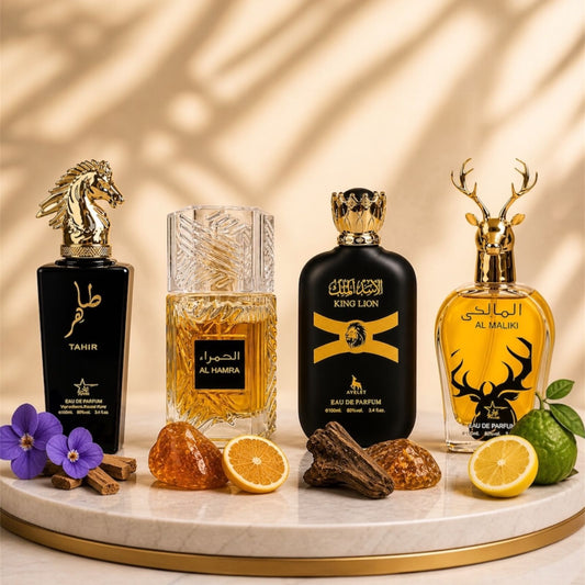 Set 4 Parfumuri Orientale Barbatesti 100ML - Tahir + Al Hamra Royal + King Lion + Maliki