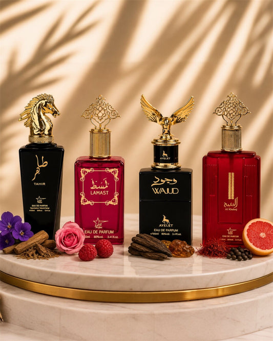 Set 4 Parfumuri Orientale (2xDama + 2xBarbati) - Al Khaleej + Wajud + Lamast + Tahir