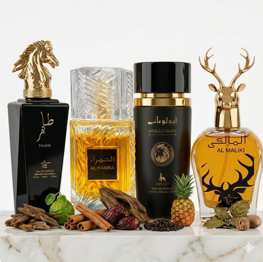 Set 4 Parfumuri Orientale Barbati 100ML - Tahir + Al Hamra + Apollo Mane + Al Maliki