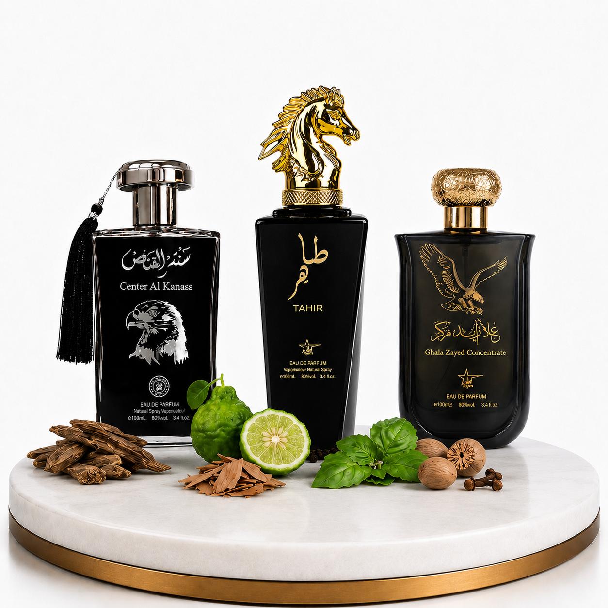 Set 3 Parfumuri Orientale Barbat 100ML - Center Al Kanass + Tahir + Ghala Zayed
