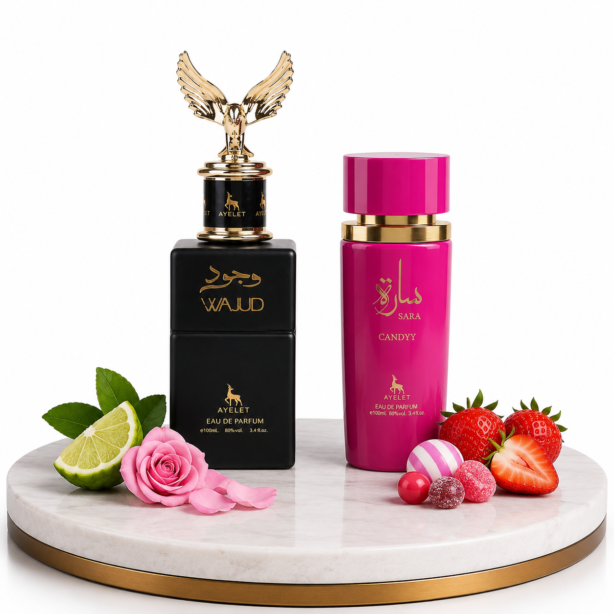 Set 2 Parfumuri Orientale (1x Barbat + 1x Dama) 100ML -  Wajud + Sara Candy