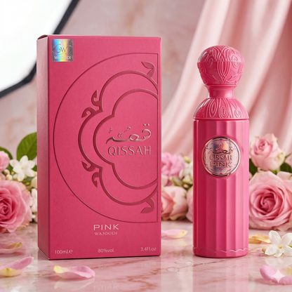 Set 2 Parfumuri Orientale (1x Barbat + 1x Dama) 100ML - Qissah Pink + Qissah Grey