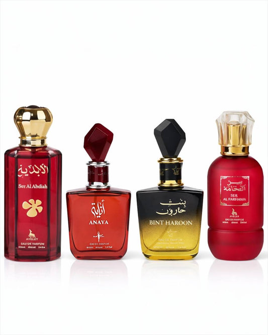 Set 4 Parfumuri Orientale De Dama - Abdiah + Bint Haroon + Anaya + Ser al Fakhama