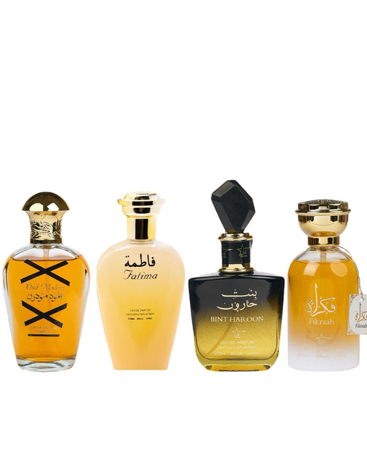 Set 4 Parfumuri Orientale ( 2xDama + 2xBarbat ) - Oud Modern + Fatima + Bint Haroon + Fikraah